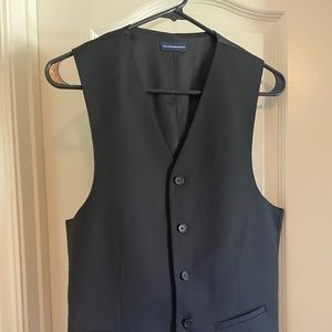 Men's black vest, formal, size S